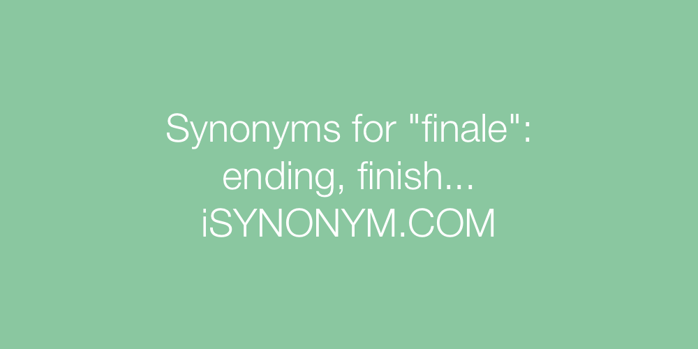 Synonyms finale