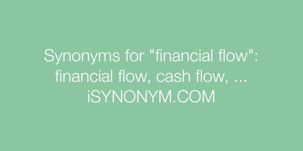 Synonyms financial flow