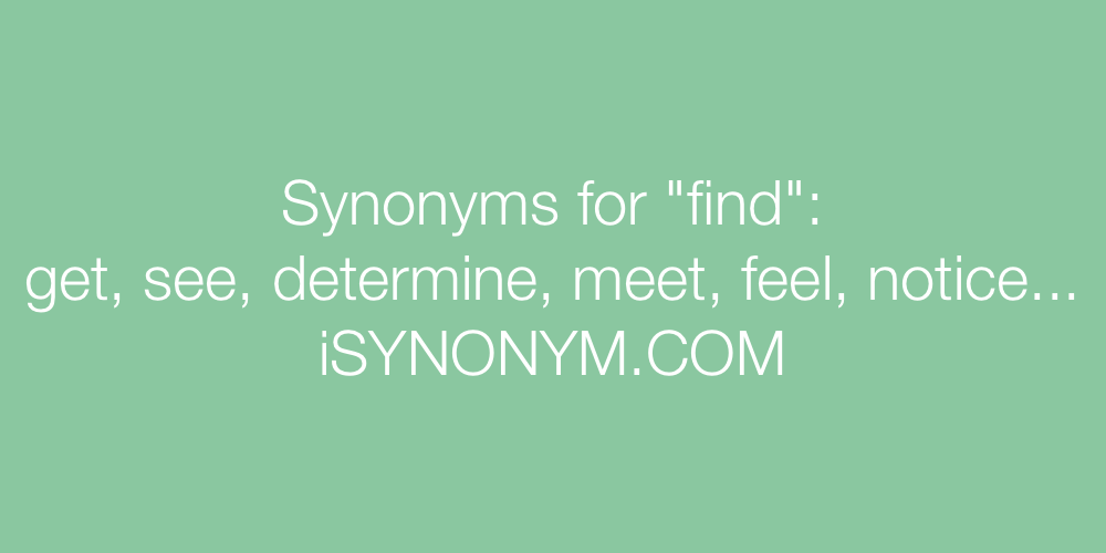 Synonyms find