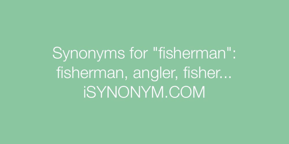 Synonyms fisherman