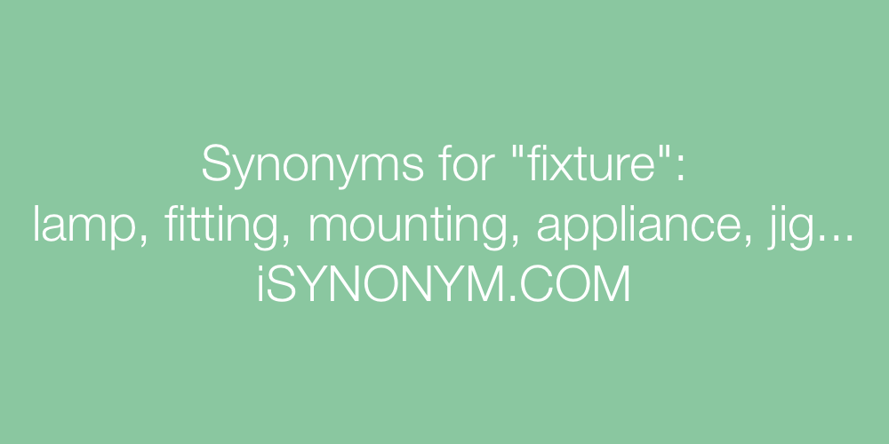 Synonyms fixture