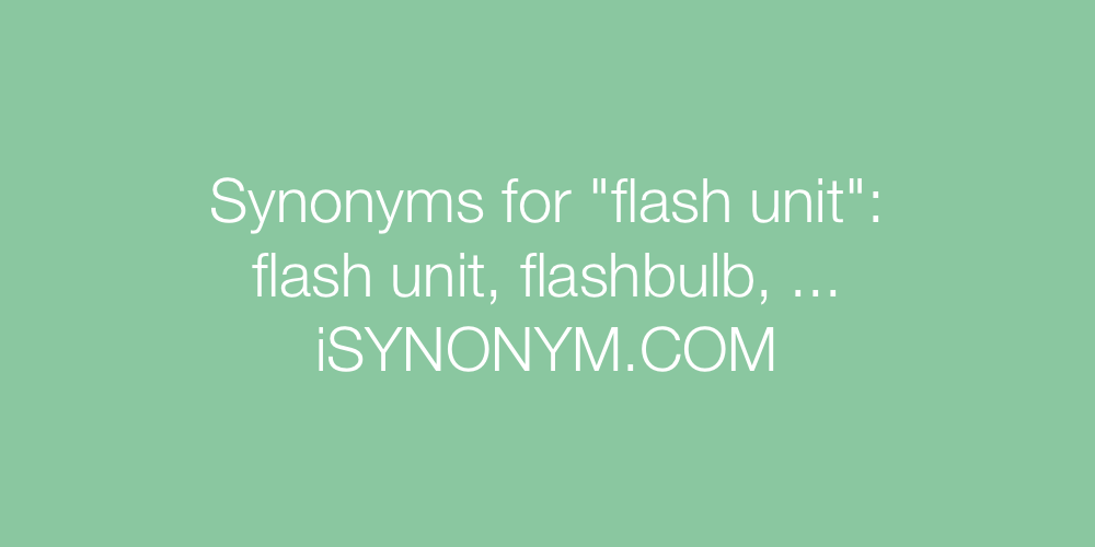 Synonyms flash unit