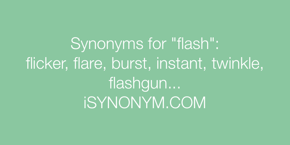Synonyms flash