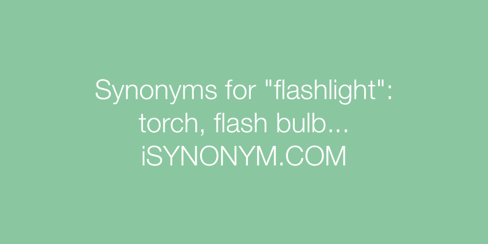 Synonyms flashlight