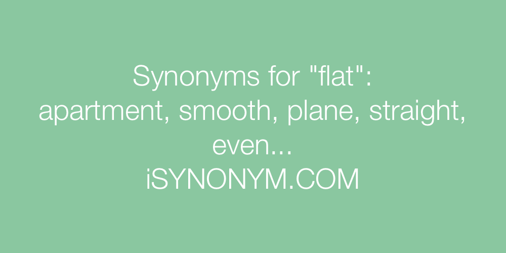 Synonyms flat