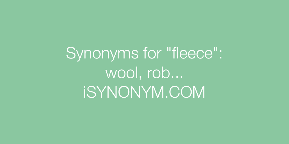 Synonyms fleece