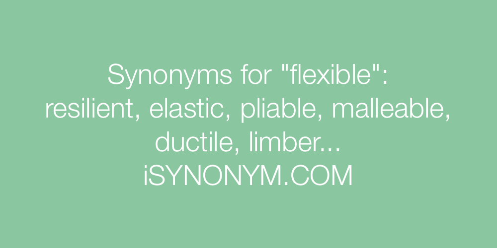Synonyms flexible