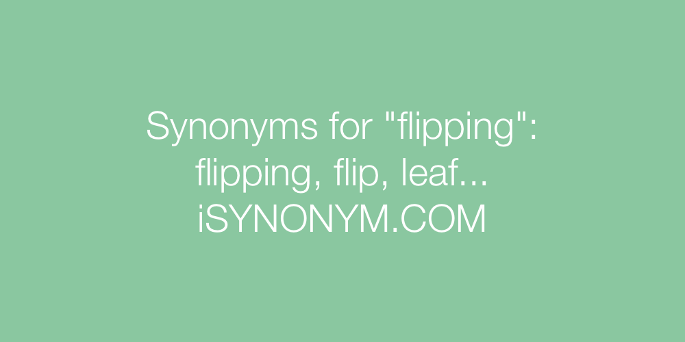 Synonyms flipping