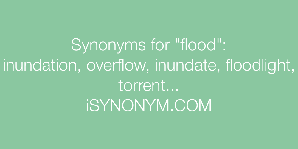 Synonyms flood