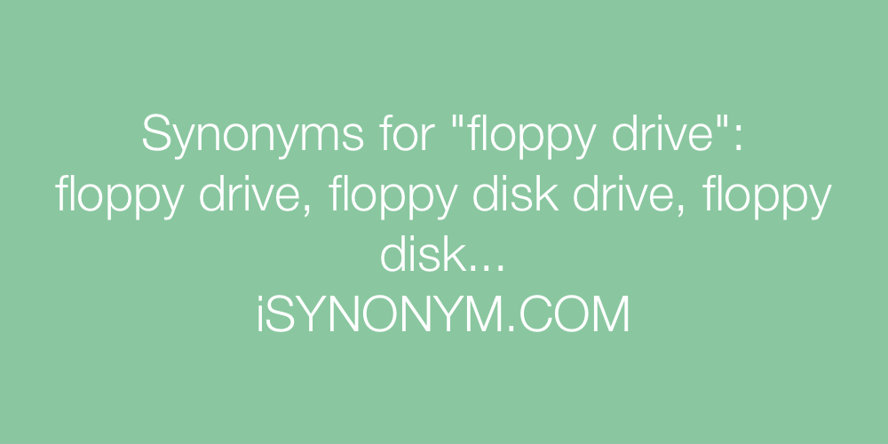 Synonyms floppy drive
