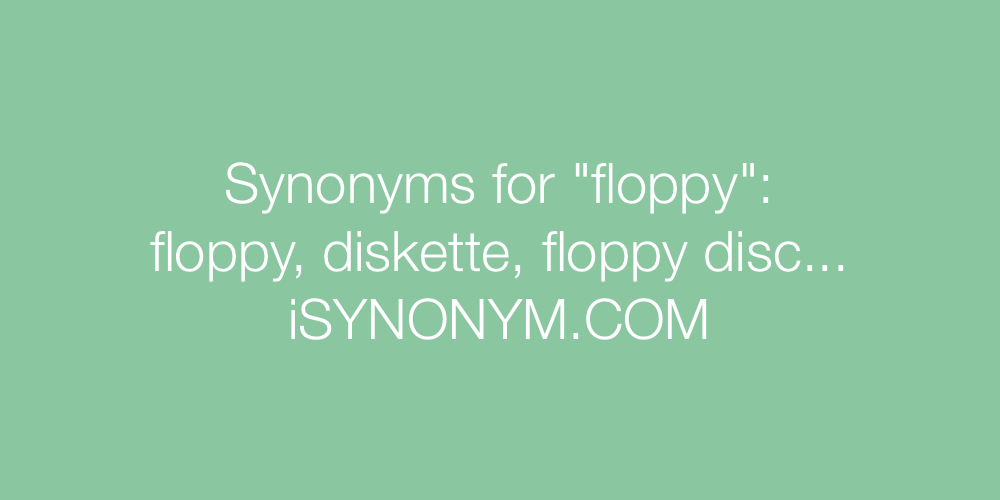 Synonyms floppy