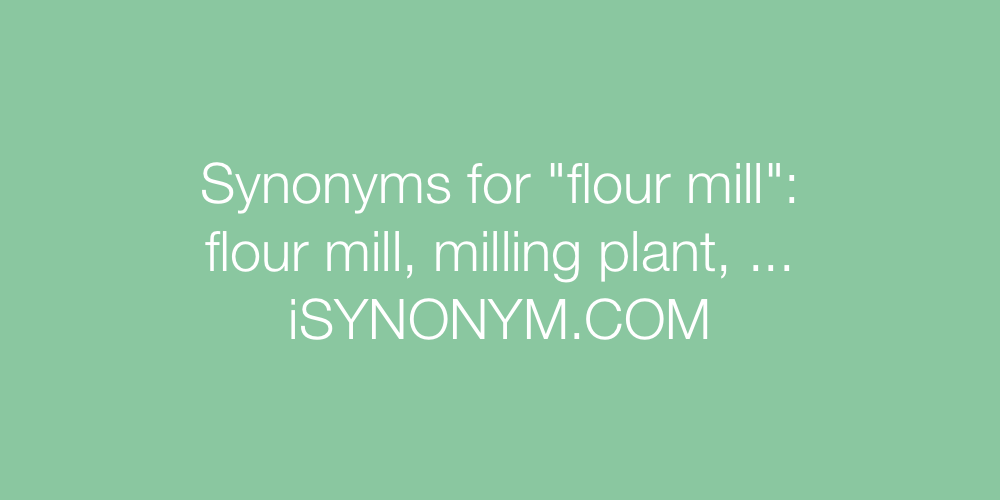 Synonyms flour mill