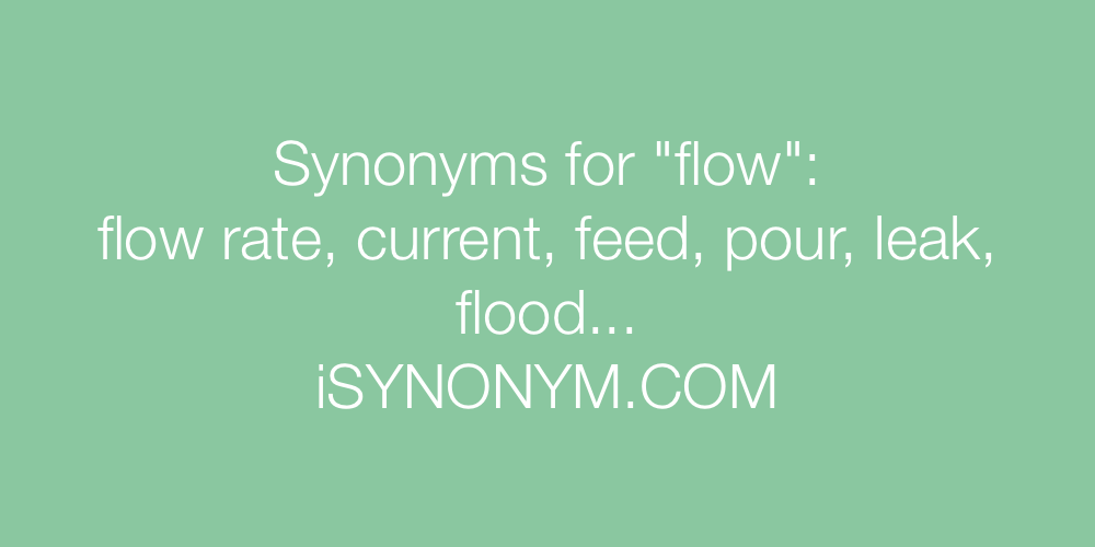 Synonyms flow