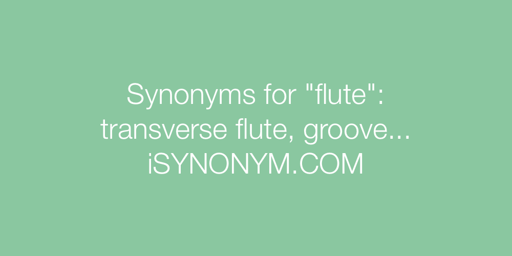 Synonyms flute