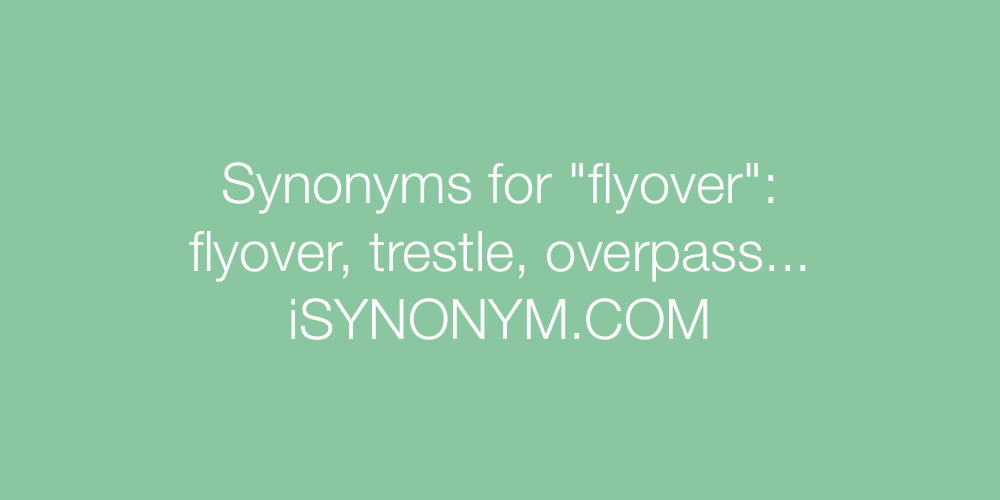 Synonyms flyover