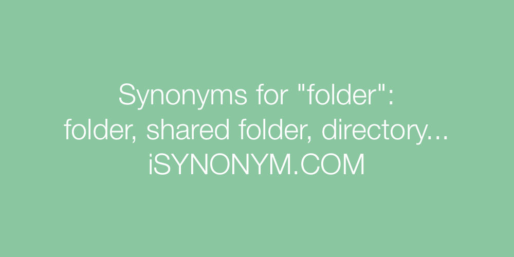 Synonyms folder