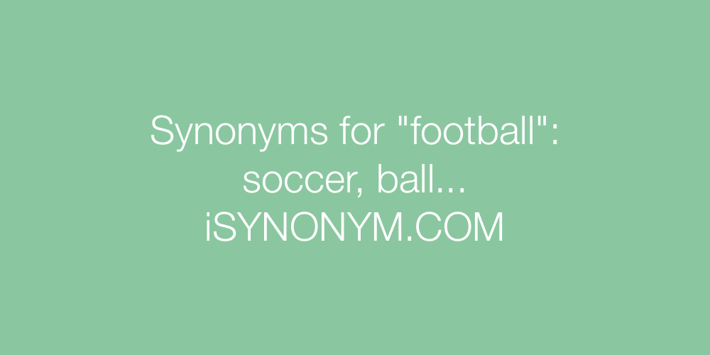 Synonyms football