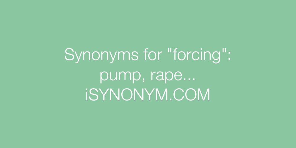 Synonyms forcing
