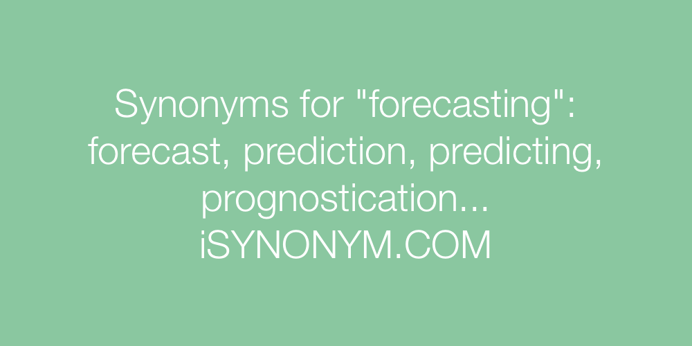Synonyms forecasting