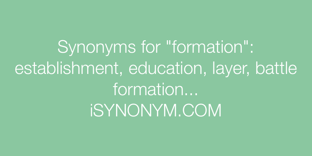 Synonyms formation
