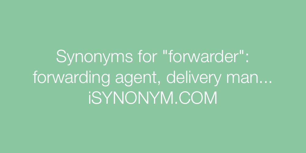 Synonyms forwarder