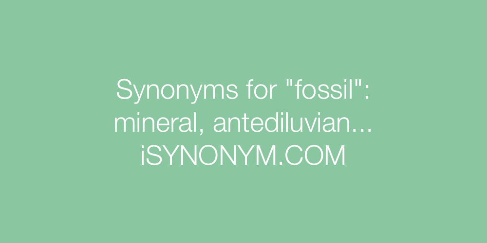 Synonyms fossil