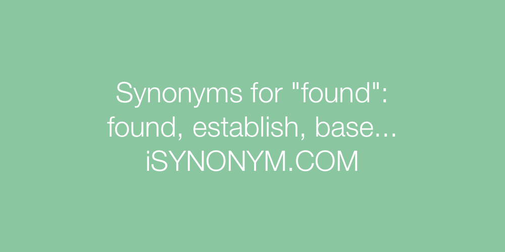 Synonyms found