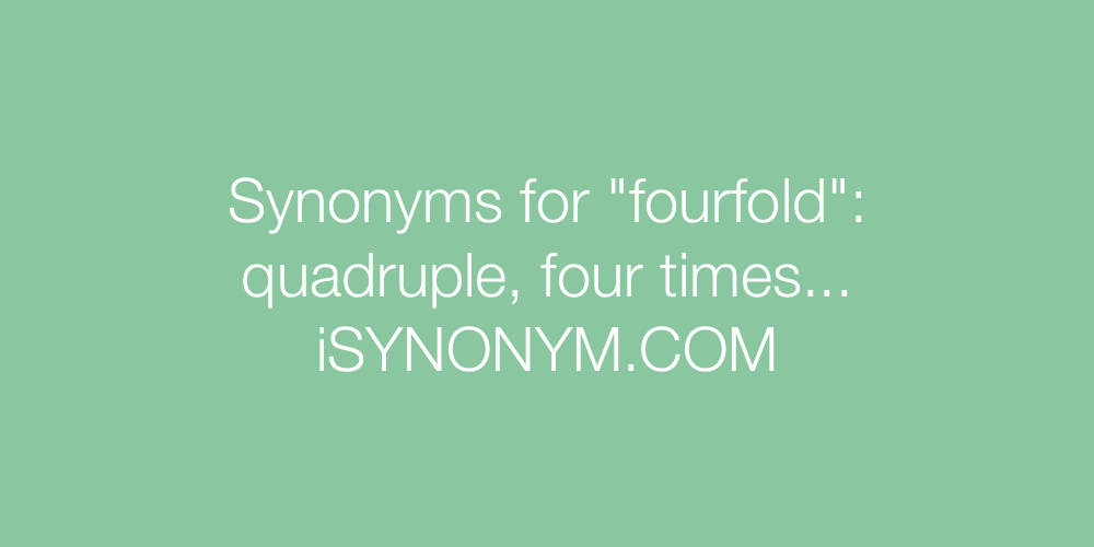 Synonyms fourfold