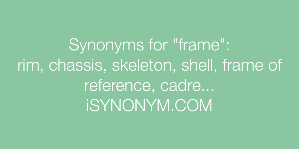 Synonyms frame