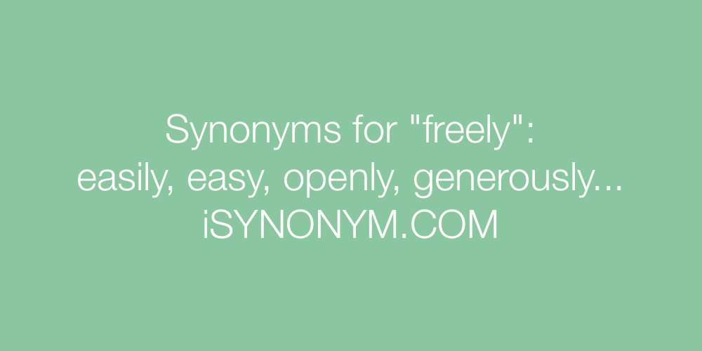 Synonyms freely