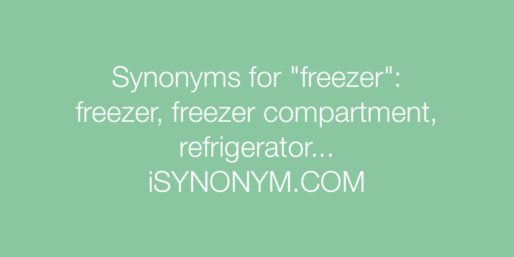 Synonyms freezer