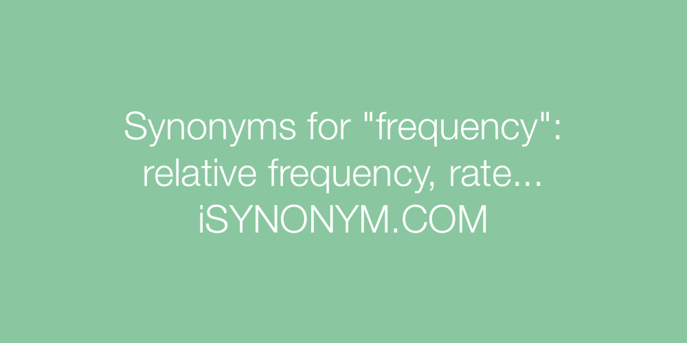 Synonyms frequency