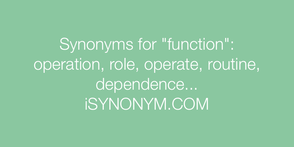 Synonyms function
