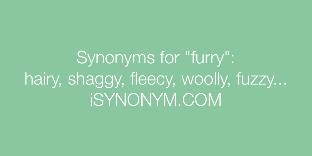 Synonyms furry