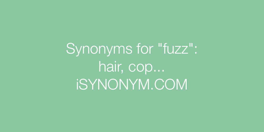 Synonyms fuzz