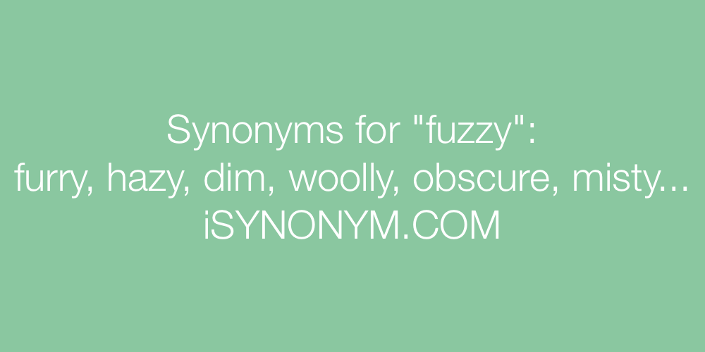 Synonyms fuzzy
