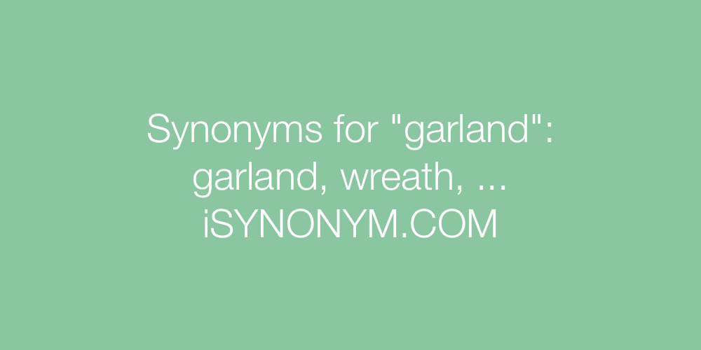 Synonyms garland