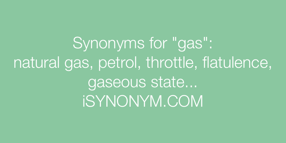 Synonyms gas