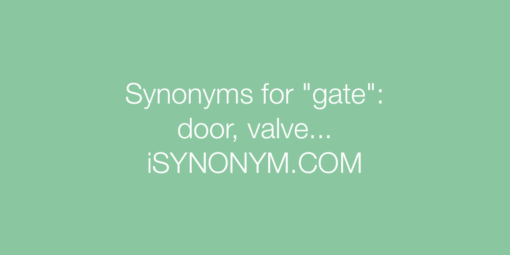 Synonyms gate