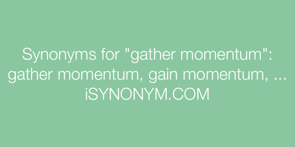 Synonyms gather momentum