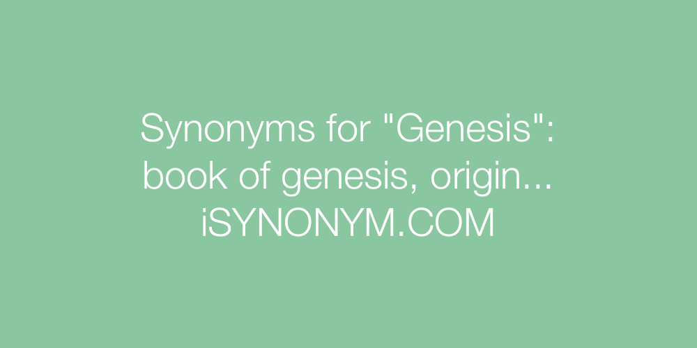 Synonyms Genesis