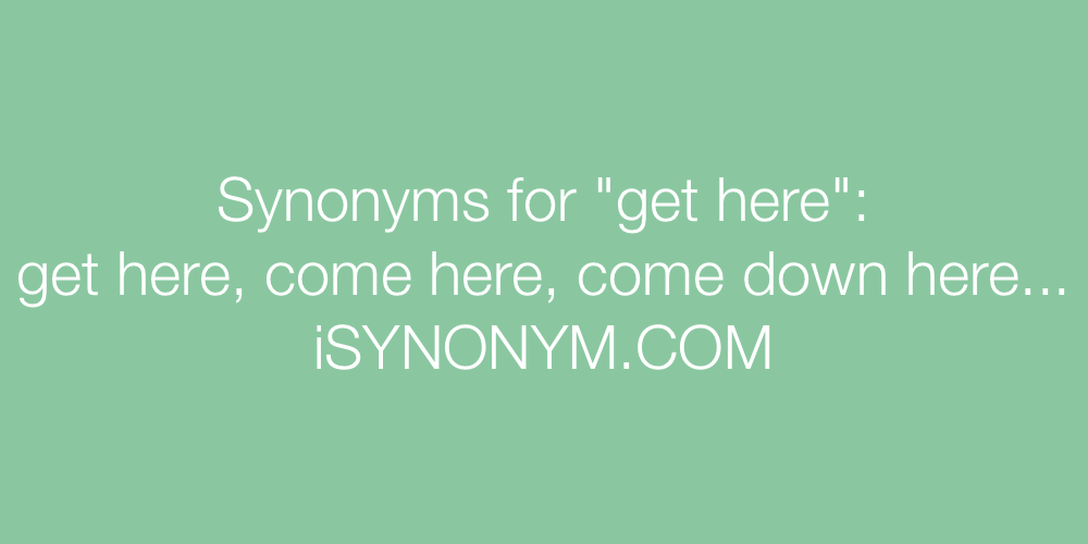 get moving synonym
