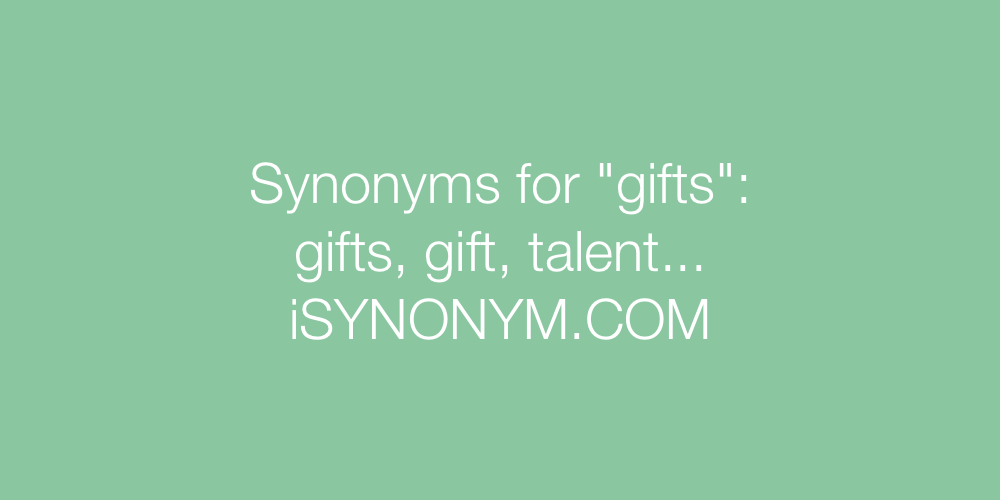 Synonyms gifts