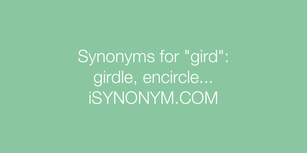 Synonyms gird
