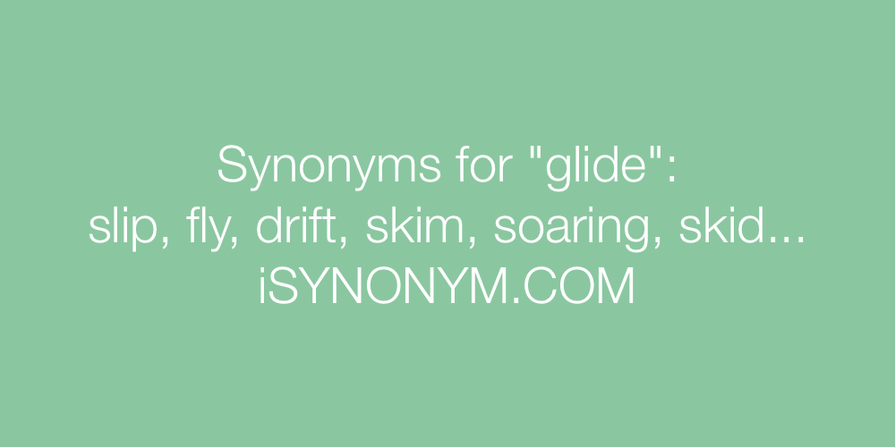 Synonyms glide