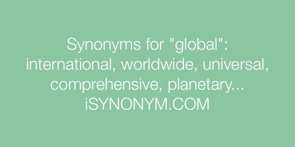Synonyms global