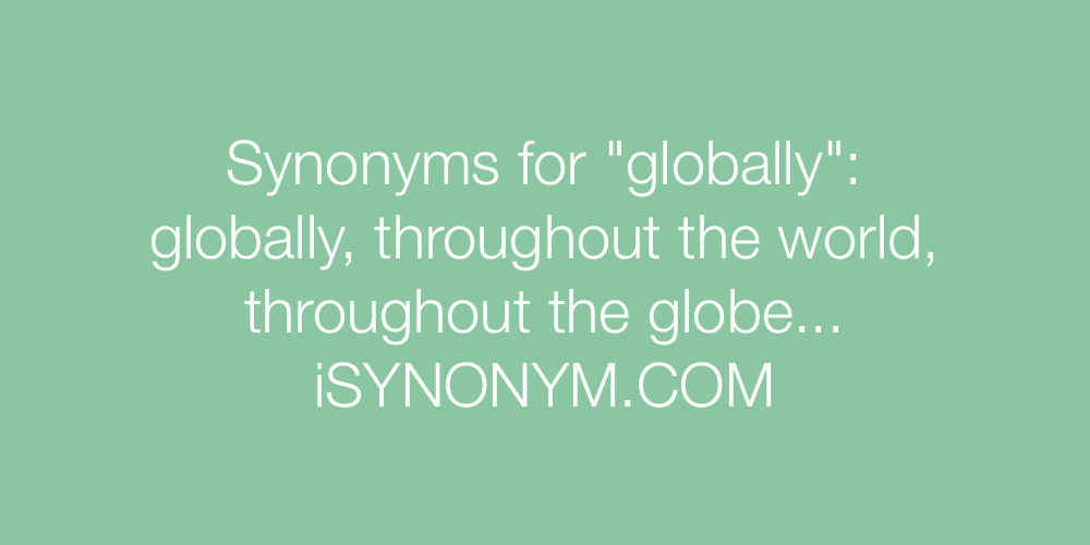 Synonyms globally
