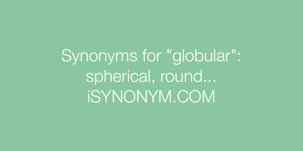 Synonyms globular