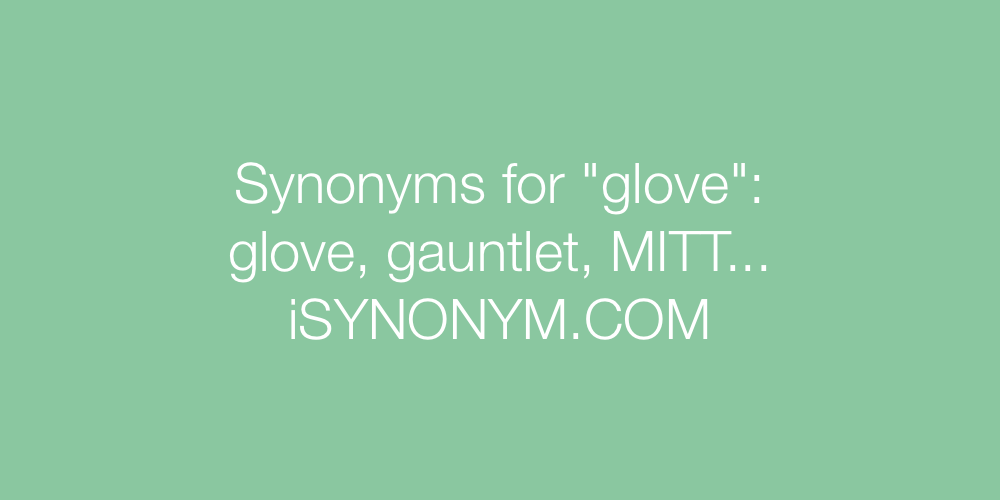 Synonyms glove