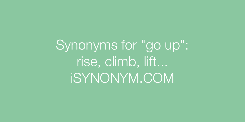 Synonyms go up